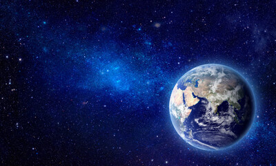 Earth in Space - Elements of this Image Furnished by NASA