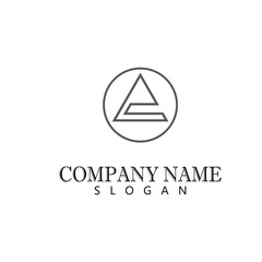 Triangle Logo Template vector icon illustration design