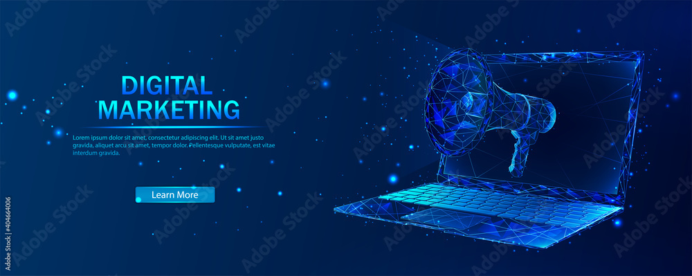 Poster global logistics. abstract vector in futuristic polygonal style with wireframe, lowpoly triangles on