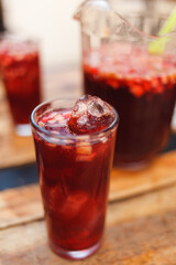 clericot frío con manzana y fresa