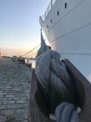 Obraz premium ship fondo atardecer