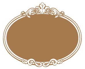 ビンテージ、アンティークな装飾フレーム。ベクター素材