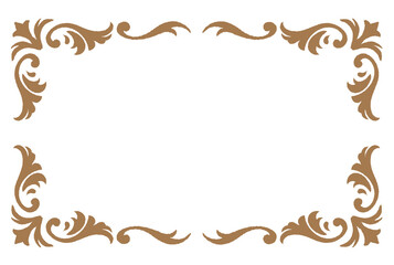 ビンテージ、アンティークな装飾フレーム。ベクター素材