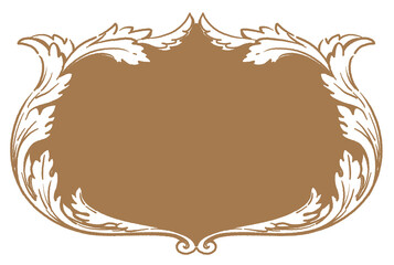 ビンテージ、アンティークな装飾フレーム。ベクター素材