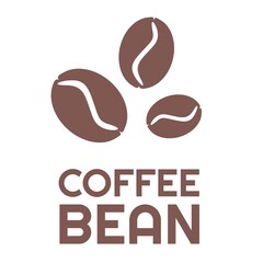Obraz premium coffee bean cafe logo simple design style vector illustration 