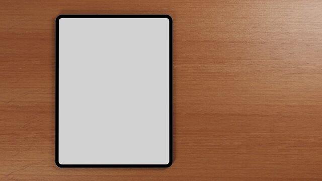 tablet with blank screen