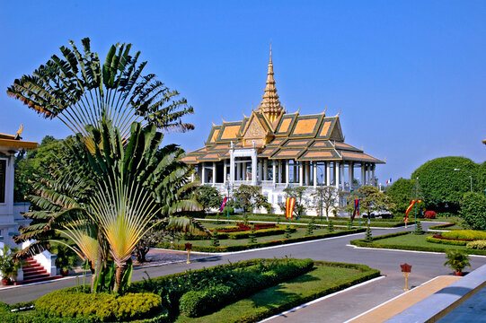 Pal&aacute;cio Real em Phnom Penh. Camboja. Asia