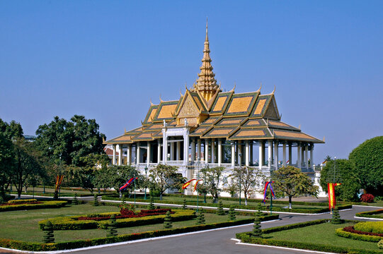 Pal&aacute;cio Real em Phnom Penh. Camboja. Asia