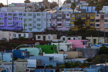 Colorful Apartment Buildings in San Francisco