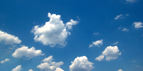 Blue sky background with clouds