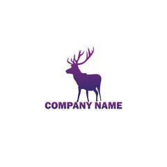 deer logo design. deer animals, exotic animals, deer logo template. Creative deer icon design