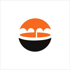 logo coffee icon templet vector dring hot 