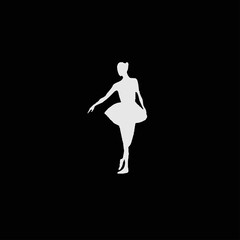 Fototapeta na wymiar Vector illustration of ballet silhouette 