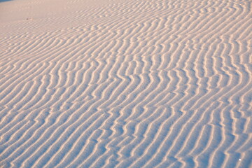 The nature pattern of white sands dune
