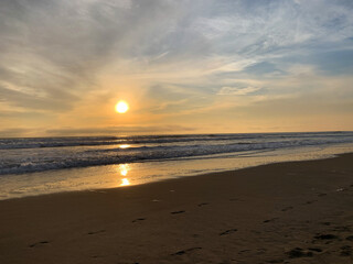 Fototapeta na wymiar Sunset Beach Southern California
