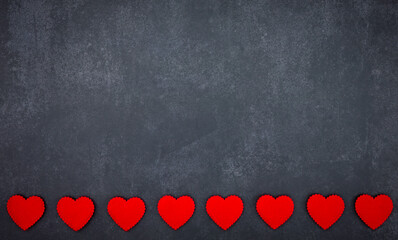 red heart for love and valentine concept