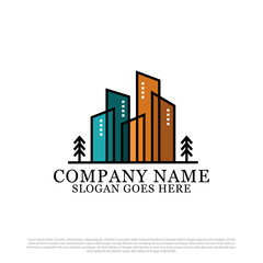 Fototapeta premium flat building real estate logo vector, best for building and construction logo inspiration