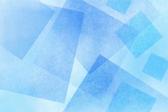 Abstract blue and white background, layers of diamond and geometric shapes with angles and texture, modern creative painted design © Attitude1
