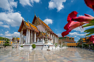 Wat Suthat Thepwararam Ratchaworahawihan, the royal temple in capital city Bangkok, Thailand © THOTSPORN