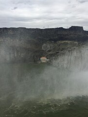 Waterfall on the river