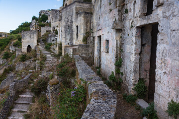 Fototapeta premium イタリア マテーラの洞窟住居 
