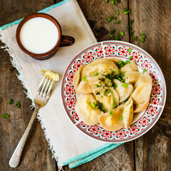 dumplings with spinach and cheese