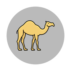 
Gulf camel Isolated Vector icon that can be easily modified or edited
