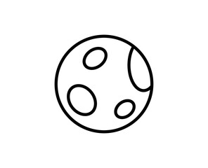 Moon line icon