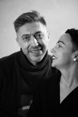 relationship between man and woman. .adult couple in love.