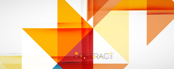 Geometric abstract background. Techno color triangle shapes. Vector illustration for covers, banners, flyers and posters and other designs