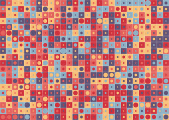 Abstract Geometric Pattern generative computational art illustration