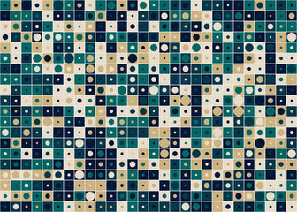 Abstract Geometric Pattern generative computational art illustration