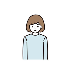 女性 若い イラスト