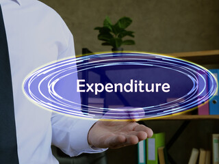 Conceptual photo about Expenditure with written text.