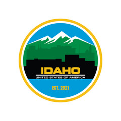 idaho skyline logo , idaho skyscraper logo