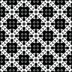 Black and white texture. Abstract seamless geometric pattern.
