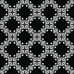 Black and white texture. Abstract seamless geometric pattern.
