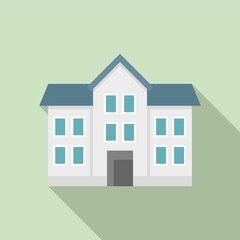 Realtor house icon. Flat illustration of realtor house vector icon for web design