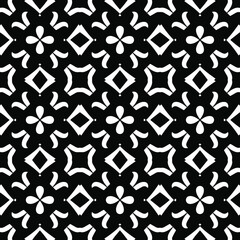 Black and white texture. Abstract seamless geometric pattern.
