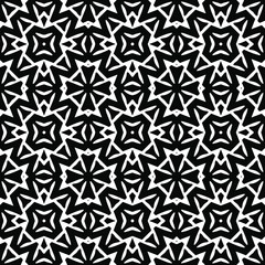 Black and white texture. Abstract seamless geometric pattern.
