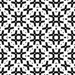 Black and white texture. Abstract seamless geometric pattern.
