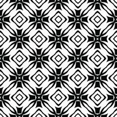 Black and white texture. Abstract seamless geometric pattern.
