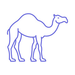 
Gulf camel Isolated Vector icon that can be easily modified or edited
