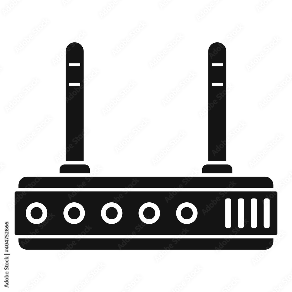Poster home wifi router icon. simple illustration of home wifi router vector icon for web design isolated o