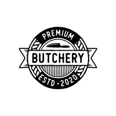 Butchery labels, badges and design element