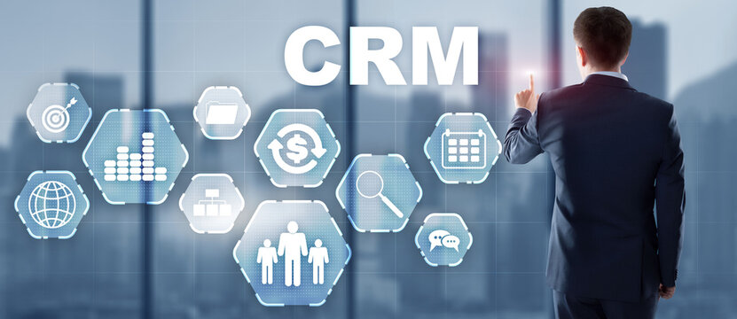 New CRM. Customer Relationship Management Concept 2021.