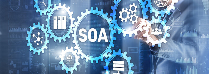 SOA. Service Oriented Architecture under principle of service encapsulation.
