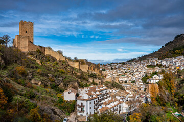 Fototapeta na wymiar View over Yedra Castle in Cazorla Town, Jaen Province, Andalusia, Spain