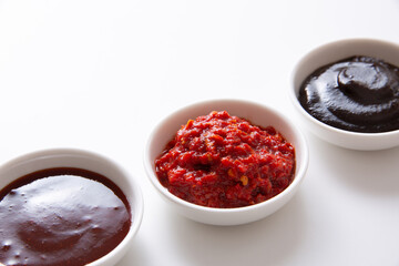 甜麺醤、豆板醤、コチュジャン