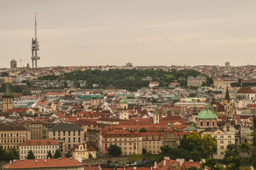 Fototapeta na wymiar Panorama Pragi